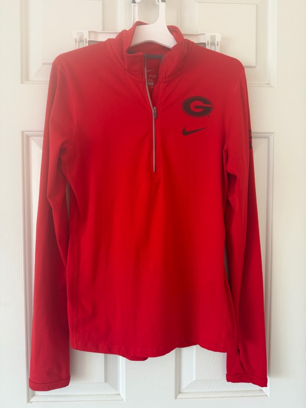 Nike Red Georgia Bulldogs Dri-FIT Half-Zip Pullover